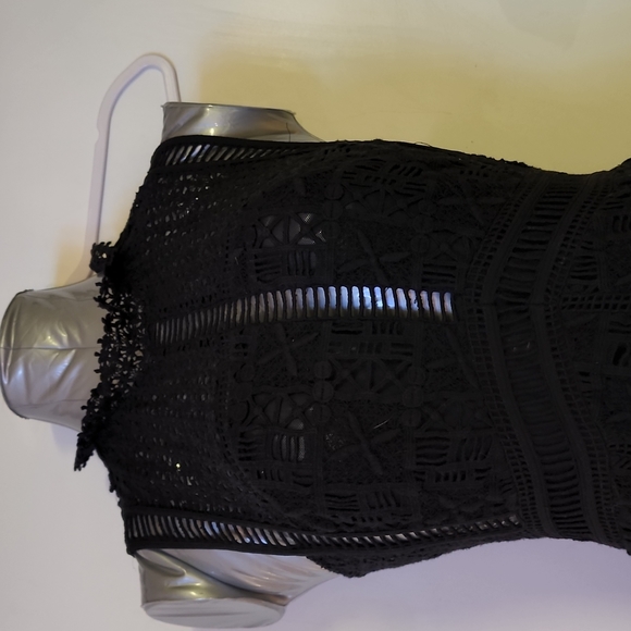 Rebecca Taylor 0 Black Lace Dress new - Picture 5 of 8